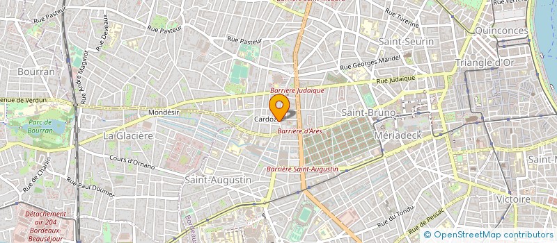 localisation de l'entreprise CHAMBRE SYNDICALE DE LA CARROSSERIE à BORDEAUX