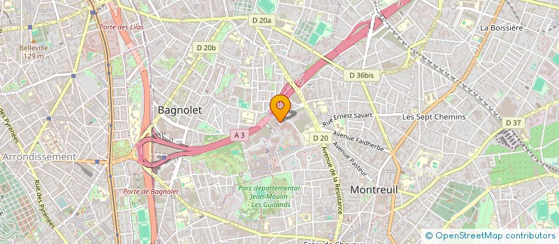 localisation de l'entreprise CHAMBRE SYNDICALE DEMENAGEMENT à MONTREUIL