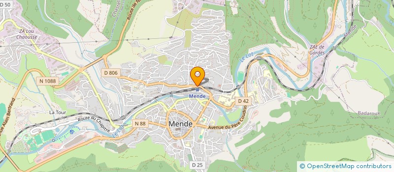 localisation de l'entreprise CHAMBRE SYNDICALE DEPARTEMENTALE DE LA PROPRIETE IMMOBILIERE DE LA LOZERE à MENDE