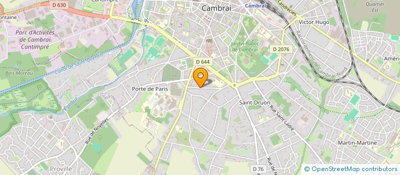 localisation de l'entreprise CHAMBRE SYNDICALE DEPARTEMENTALE DES GEOMETTRES EXPERTS FONCIERS DU NORD à CAMBRAI