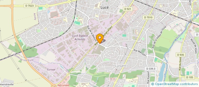 localisation de l'entreprise CHAMBRE SYNDICALE DES ARTISANS ET DES PETITES ENTREPRISES DU BATIMENT ET ACTIVITES ANNEXES D'EURE-ET-LOIR à LUISANT