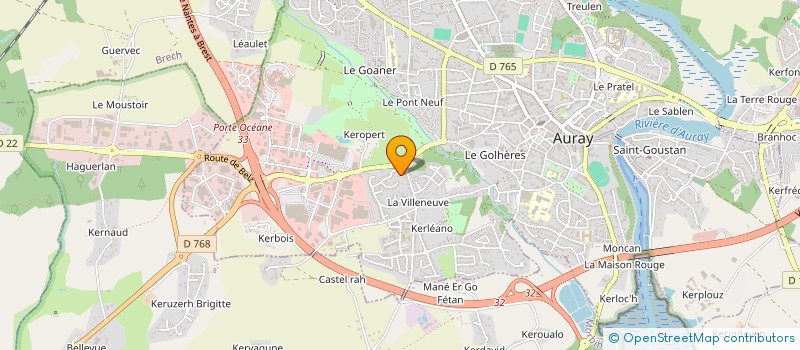 localisation de l'entreprise CHAMBRE SYNDICALE DES ARTYISANS TAXIS DU MORBIHAN à AURAY