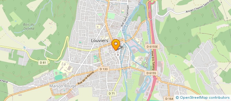 localisation de l'entreprise CHAMBRE SYNDICALE DES BURALISTES DE L'EURE  LOUVIERS