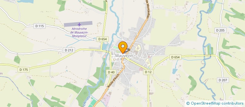 localisation de l'entreprise CHAMBRE SYNDICALE DES BURALISTES DU GERS  MAUVEZIN