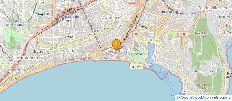 localisation de l'entreprise CHAMBRE SYNDICALE DES COIFFEUR à NICE