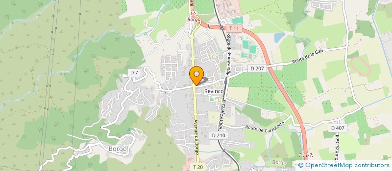 localisation de l'entreprise CHAMBRE SYNDICALE DES GERANTS DE DEBITS DE TABAC DE LA CORSE à BORGO