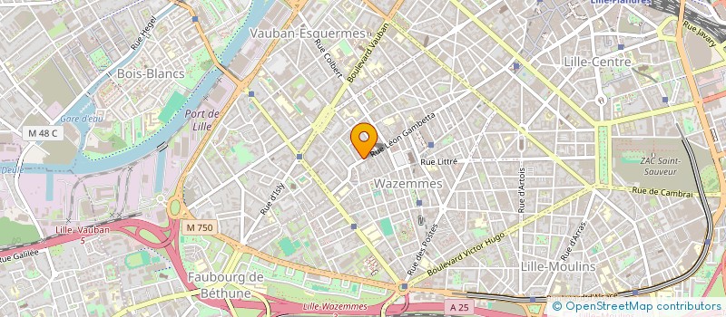 localisation de l'entreprise CHAMBRE SYNDICALE DES METIERS GRAPHIQUES à LILLE