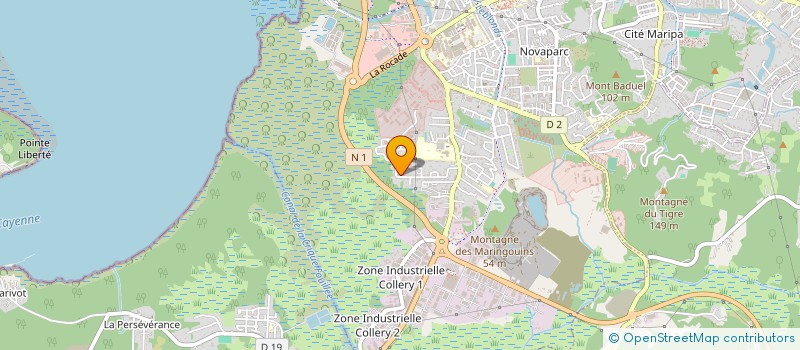 localisation de l'entreprise CHAMBRE SYNDICALE DES PROPRIETAIRES ET COPROPRIETAIRES DE GUYANE  CAYENNE