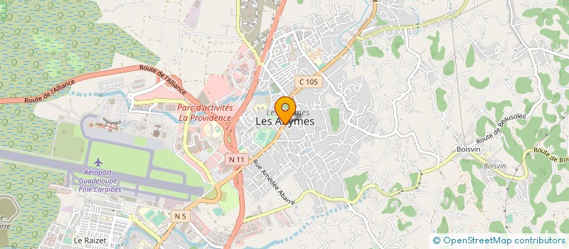 localisation de l'entreprise CHAMBRE SYNDICALE DES TAXIS DE LA GUADELOUPE à LES ABYMES