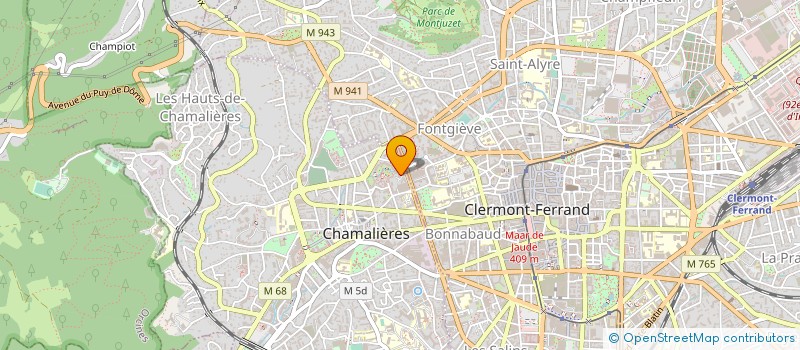 localisation de l'entreprise CHAMBRE SYNDICALE DU CYCLE ET DE LA MOTO à CHAMALIERES