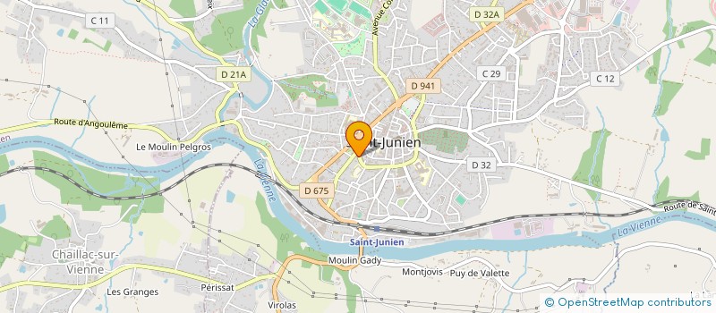 localisation de l'entreprise CHAMBRE SYNDICALE FAB DE GANTS  SAINT-JUNIEN