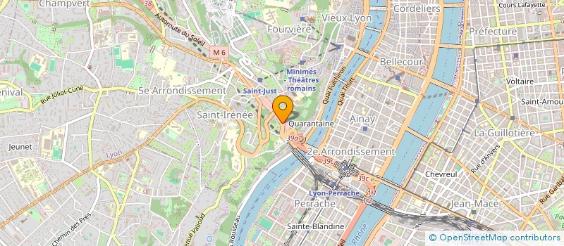 localisation de l'entreprise CHAMBRE SYNDICALE FABRIQUE DE TARARE  LYON 5EME