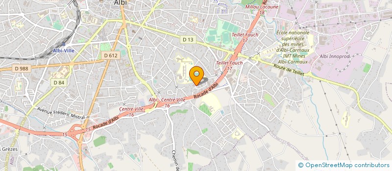 localisation de l'entreprise CHAMBRE SYNDICALE HOTELIERS RESTAURATEUR  ALBI