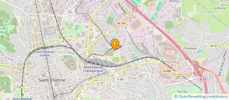 localisation de l'entreprise CHAMBRE SYNDICALE INDUSTRIE DU CYCLE  SAINT-ETIENNE