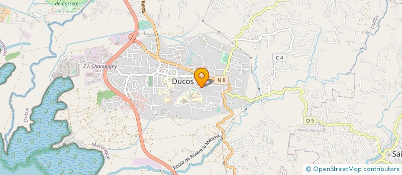 localisation de l'entreprise CHAMBRE SYNDICALE INTERPROFESSIONNELLE DES ARTISANS PETITES ET MOYENNES ENTREPRISES DU BATIMENT DES TRAVAUX PUBLICS  DUCOS