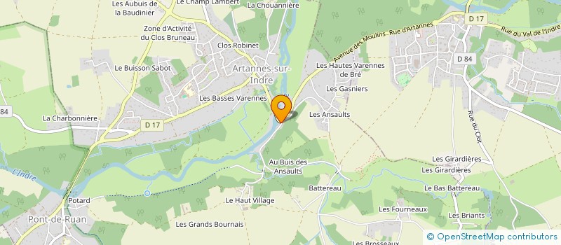 localisation de l'entreprise CHAMBRE SYNDICALE LA MEUNERIE à ARTANNES-SUR-INDRE