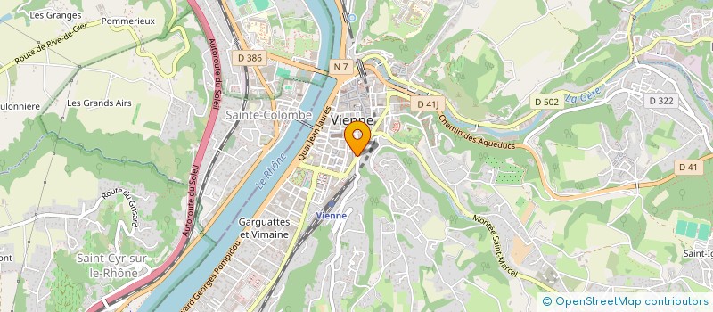 localisation de l'entreprise CHAMBRE SYNDICALE MEUNERIE ISERE RHONE  VIENNE