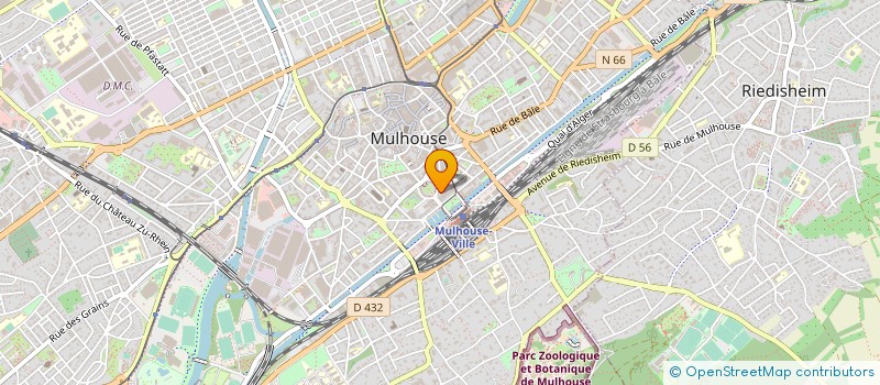 localisation de l'entreprise CHAMBRE SYNDICALE NEGOCIANTS COMBUSTIBLE  MULHOUSE