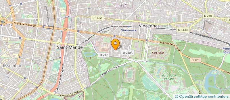 localisation de l'entreprise CHAMBRE SYNDICALE SOC DEVELOPPE REGIONAL à VINCENNES