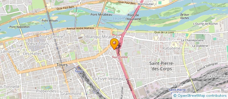 localisation de l'entreprise CHAMBRE SYNDICALE TAXIS INDRE ET LOIRE  TOURS