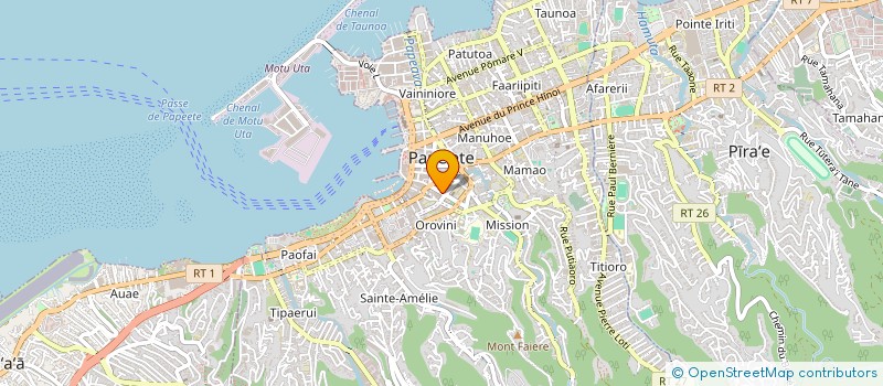 localisation de l'entreprise CHAMBRE TERRITORIALE DES COMPTES POLYNESIE FRANCAISE à PAPEETE
