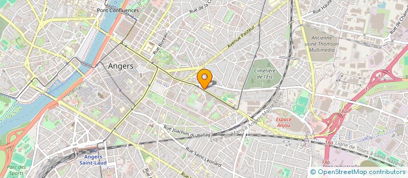 localisation de l'entreprise CHAMBRES A AIRS  ANGERS