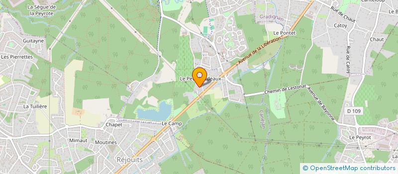 localisation de l'entreprise CHAMBRES D'HOTES MURIEL  CANEJAN