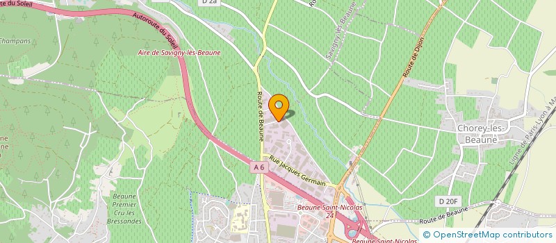 localisation de l'entreprise CHAMBREY BERTRAND  SAVIGNY-LES-BEAUNE