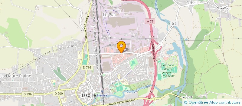 localisation de l'entreprise CHAMBRIARD INDUSTRIES  ISSOIRE