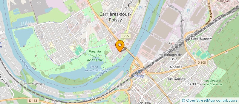 localisation de l'entreprise CHAMBRION INDIVISION  CARRIERES-SOUS-POISSY