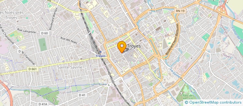 localisation de l'entreprise CHAMCOIFF à TROYES