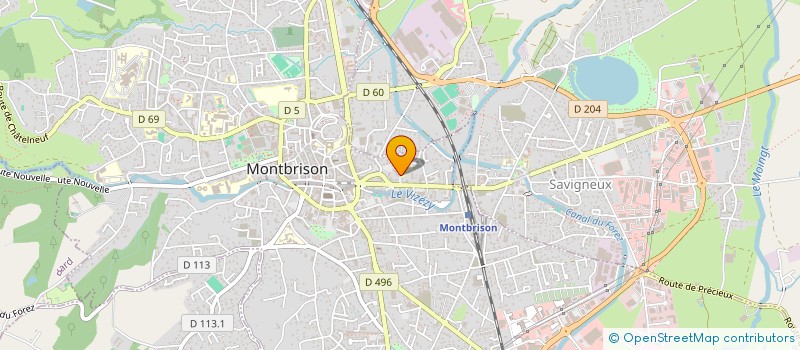 localisation de l'entreprise CHAMCOST  MONTBRISON