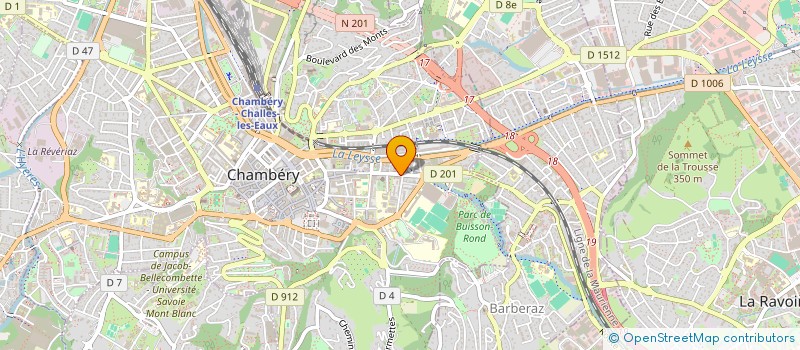 localisation de l'entreprise CHAMDIS à CHAMBERY