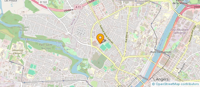 localisation de l'entreprise CHAME INVESTING à ANGERS
