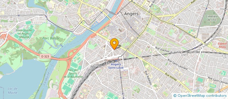 localisation de l'entreprise CHAMEAU TRAITEUR à ANGERS