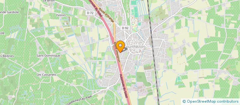 localisation de l'entreprise CHAMELAN  COURTHEZON