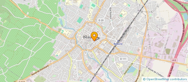 localisation de l'entreprise CHAMELICE à BEAUNE