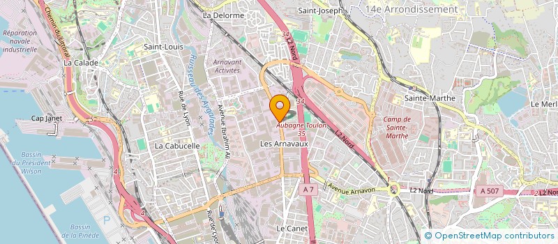 localisation de l'entreprise CHAMELLE à MARSEILLE