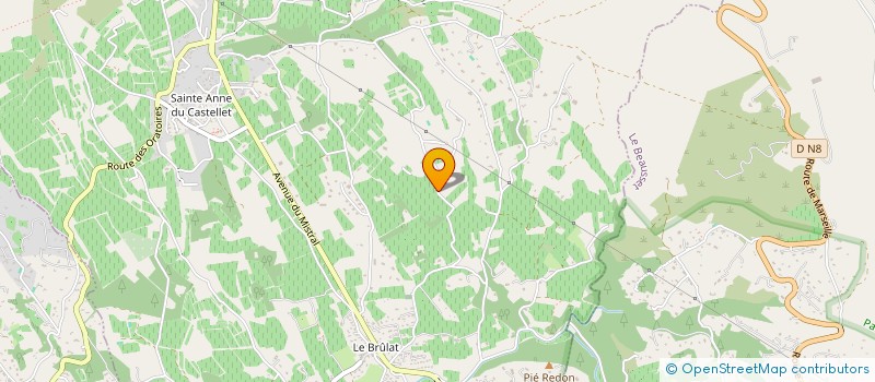 localisation de l'entreprise CHAMEROPS  LE CASTELLET