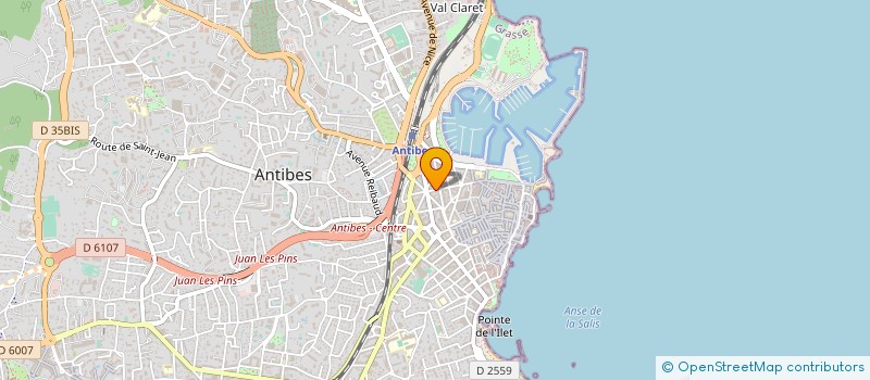 localisation de l'entreprise CHAMEROY à ANTIBES