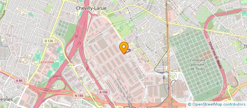 localisation de l'entreprise CHAMES  CHEVILLY-LARUE