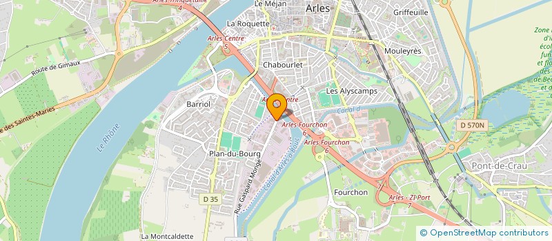 localisation de l'entreprise CHAMFORT INDUSTRIE à ARLES