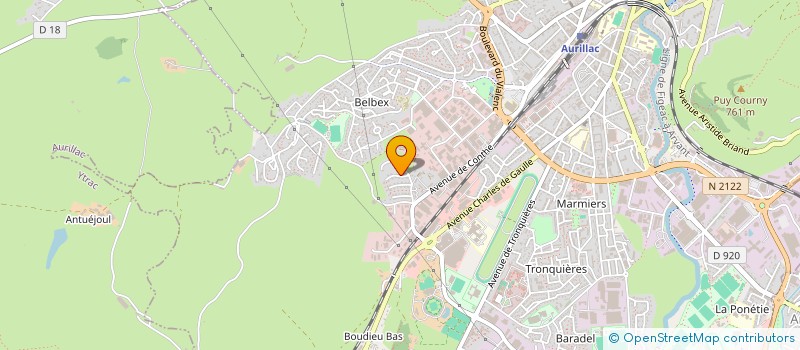 localisation de l'entreprise CHAMI CONCEPT à AURILLAC