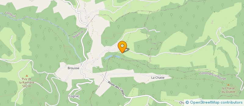 localisation de l'entreprise CHAMINADOUR  LAGLEYGEOLLE