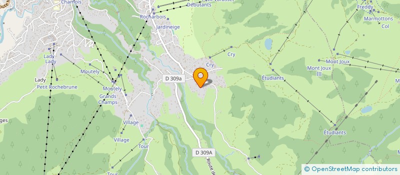 localisation de l'entreprise CHAMLOUKA S.A.R.L  MEGEVE