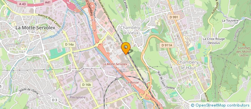 localisation de l'entreprise CHAMNORD DIFFUSION à CHAMBERY