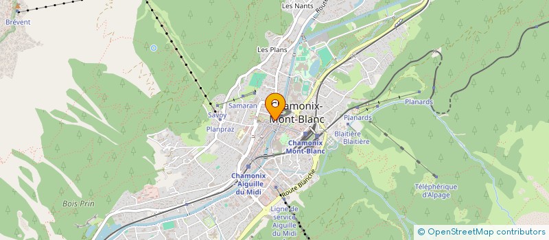 localisation de l'entreprise CHAMOA  CHAMONIX-MONT-BLANC