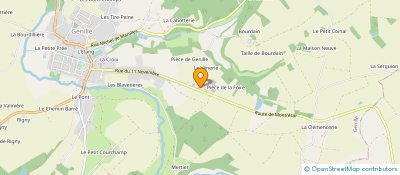 localisation de l'entreprise CHAMOGOM à GENILLE
