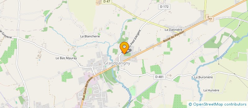 localisation de l'entreprise CHAMOIS  GRANDPARIGNY