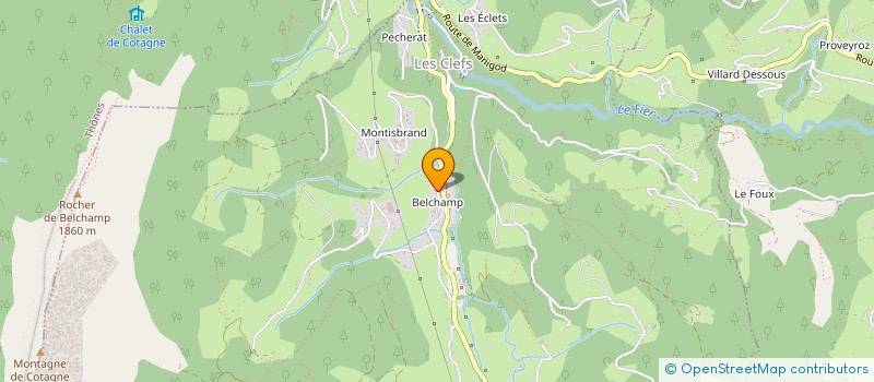 localisation de l'entreprise CHAMOISDANGE  LES CLEFS